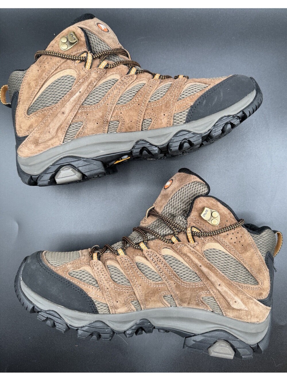 Merrell Moab 3 Mid Waterproof Hiking Boots Men’s 9.5W Brown Suede NEW